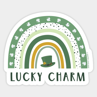 Lucky Charm Boho Rainbow © GraphicLoveShop Sticker